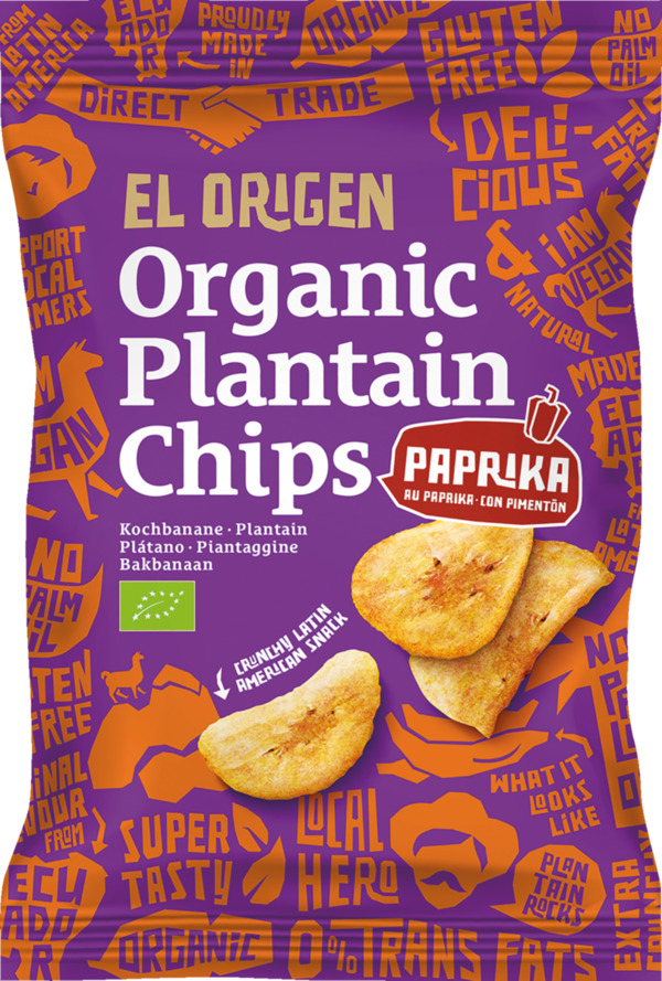 Bild 1 von el origen Bio Kochbananen Chips mit Paprika