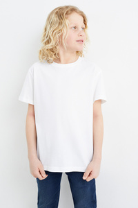 C&A Kurzarmshirt, Weiß, Größe: 146