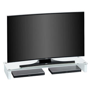 Livetastic Tv-aufsatz glas weiß  1612  110x12.2x35 cm