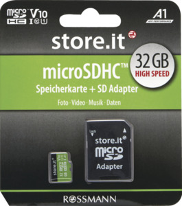 store.it STORE.IT microSDHC-Card 32 GB + Adapter
