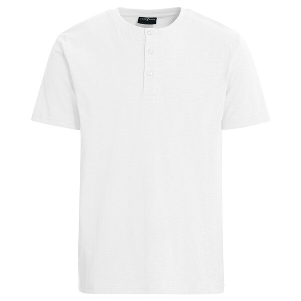 Bild 1 von Herren T-Shirt mit Henley-Ausschnitt WEISS