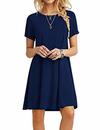 Bild 1 von MOLERANI Damen Sommerkleider Casual T-Shirt Kurzarm Strandkleid Loose Swing Damenkleid