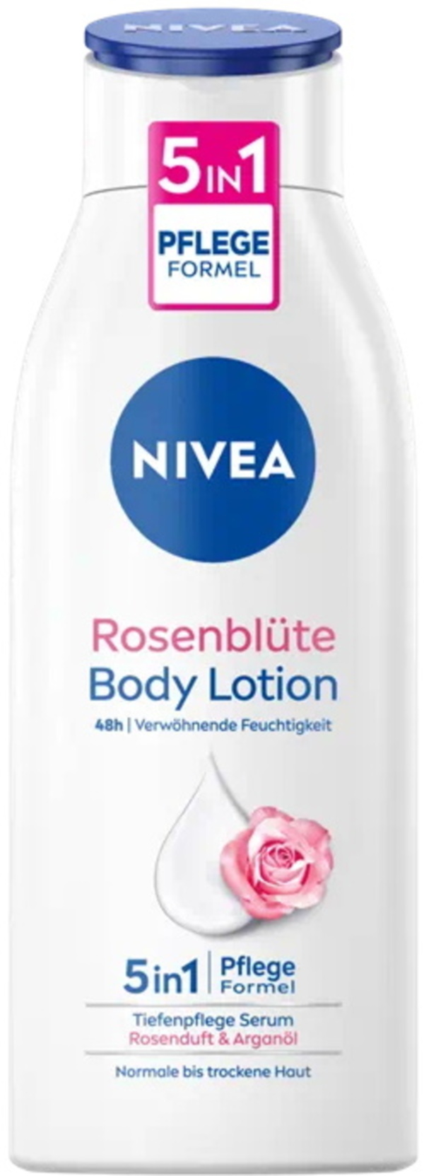 Bild 1 von Nivea Body Lotion Rosenblüte Tiefenpflege Serum Arganöl 48h 400ML