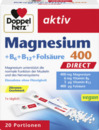 Bild 1 von Doppelherz 
            aktiv Magnesium 400 Direct + B6 + B12 + Folsäure