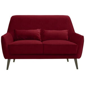 MID.YOU Zweisitzer-sofa rot  Henry  Textil