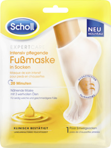 Scholl ExpertCare intensiv pflegende Fußmaske in Socken
