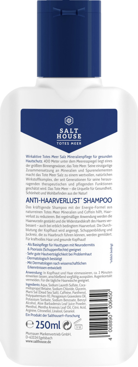 Bild 2 von Salthouse Totes Meer Therapie Anti-Haarverlust Shampoo