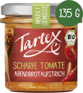 Tartex Bio Marktgemüse Brotaufstrich Scharfe Tomate
