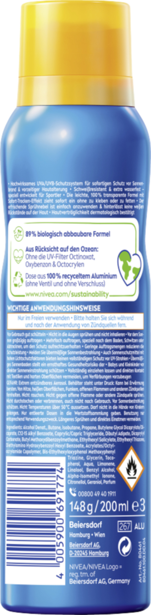 Bild 2 von NIVEA SUN UV Dry Protect Spray LSF 50