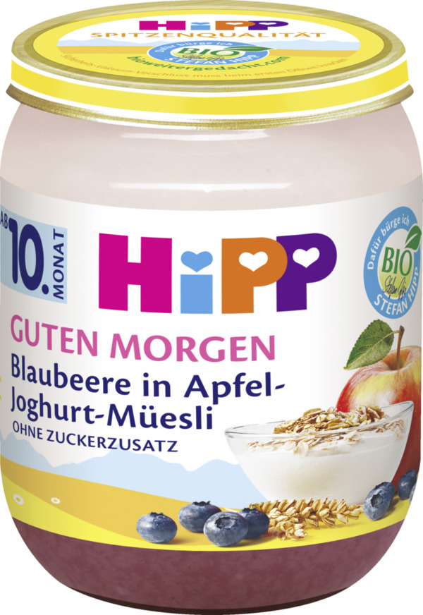 Bild 1 von HiPP Bio Guten Morgen Blaubeere in Apfel-Joghurt-Müesli