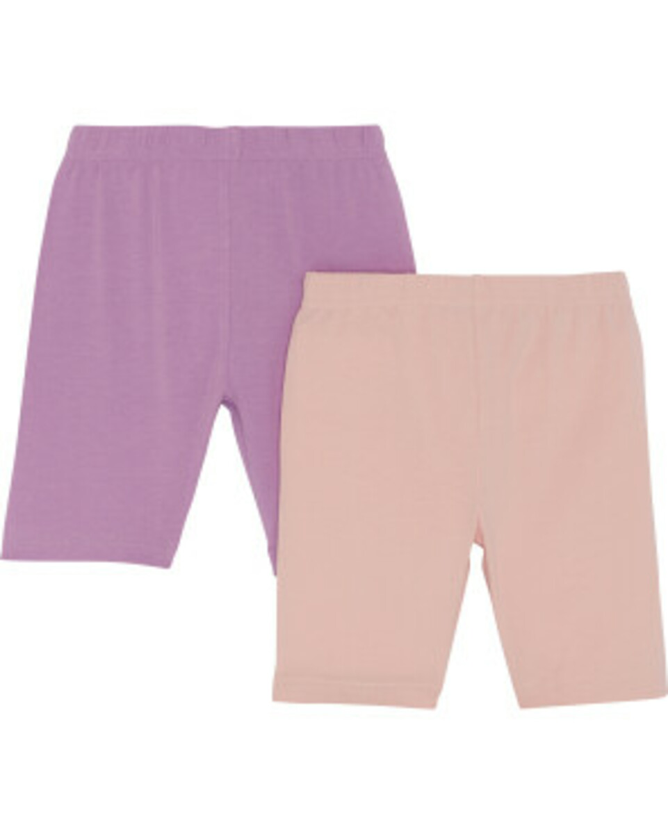 Bild 1 von Einfarbige Radlerhosen, 2er-Pack, Kiki & Koko, Lila/Rosa