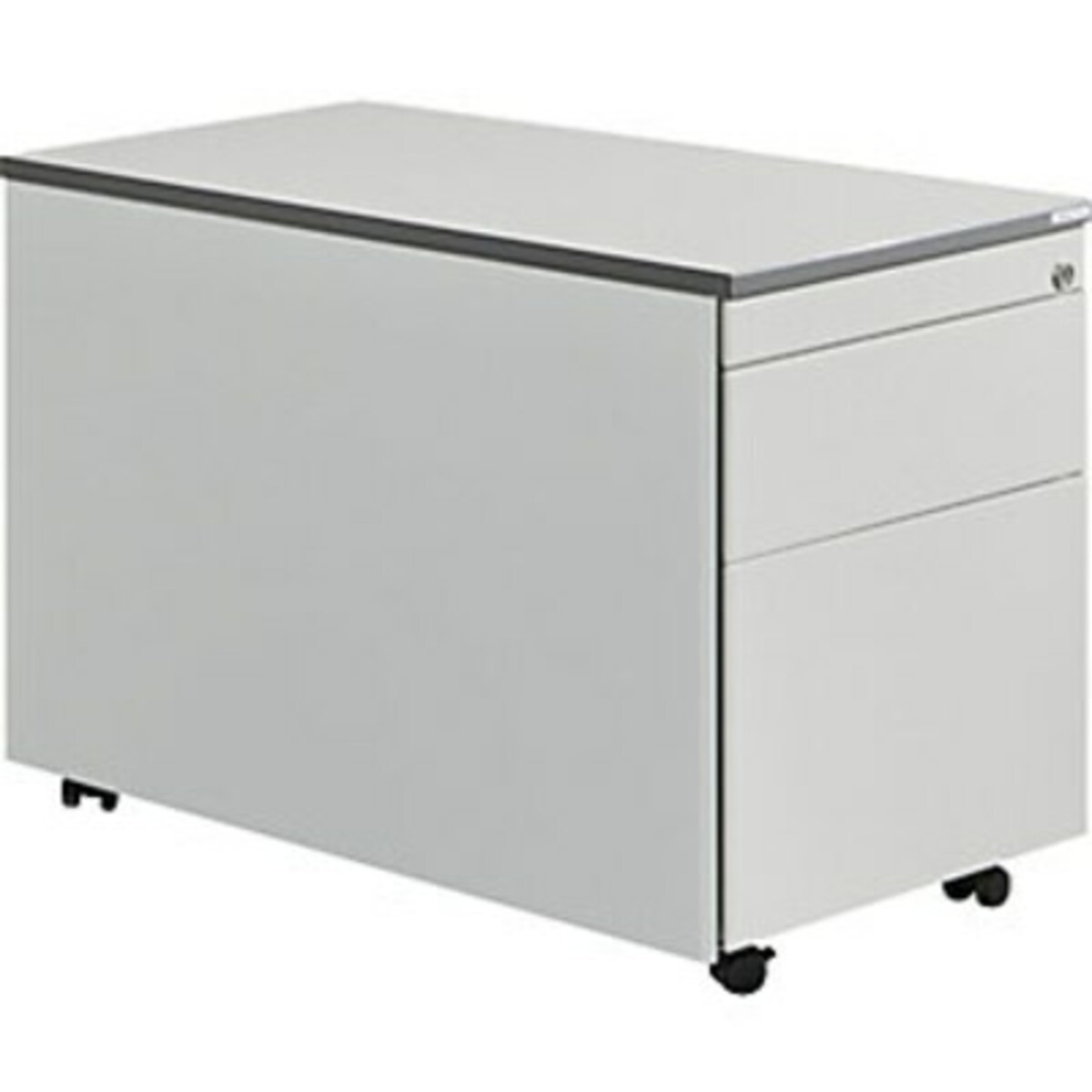 Bild 1 von Rollcontainer mit 1 Schublade und 1 Hängeregistraturschub, lichtgrau