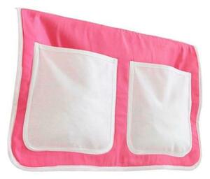 Betttasche 'Stofftasche', rosa/weiß