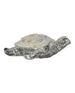 Deko-Schildkröte, ca. 13,5 x 12 x 4 cm, braun