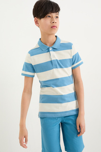 C&A Poloshirt-gestreift, Blau, Größe: 128