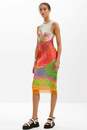 Bild 2 von Midi-Kleid tropisch mehrfarbig