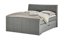 Bild 1 von Boxspringbett  Bonny - grau - 188 cm - 124 cm - 231 cm