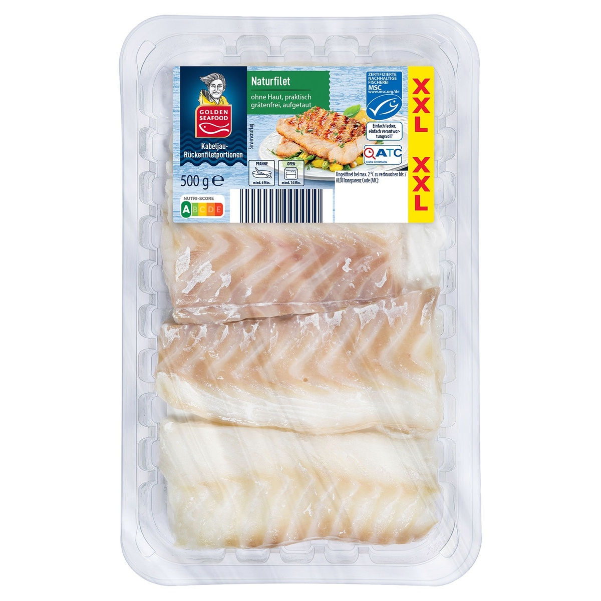 Bild 1 von GOLDEN SEAFOOD Kabeljau-Rückenfilet 500 g