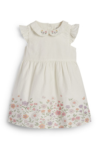 C&A Blümchen-Baby-Kleid, Weiß, Größe: 62
