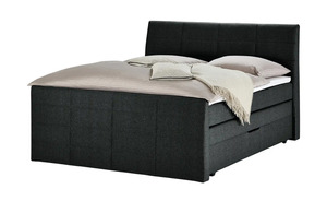 Boxspringbett  Bonny - schwarz - 168 cm - 124 cm - 231 cm