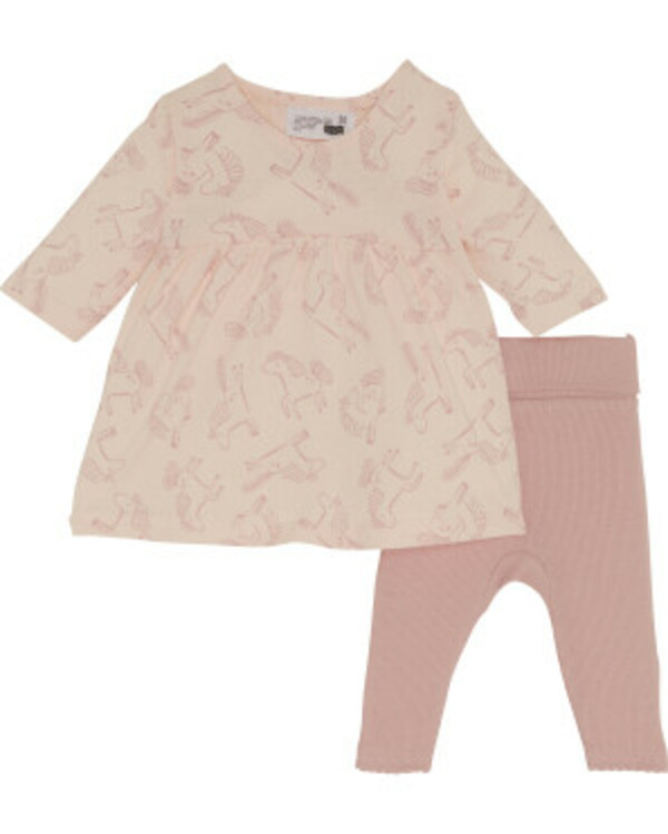 Bild 1 von Newborn Kleid + Leggings, 2er-Pack, Ergee, 2-tlg. Set, rosa