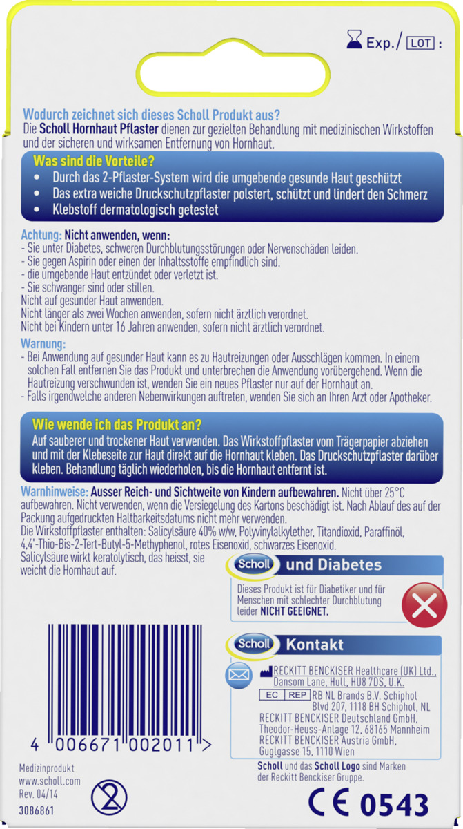 Bild 2 von Scholl Hornhaut Pflaster
