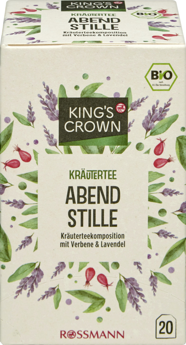 Bild 1 von KING'S CROWN Bio Kräutertee Abendstille