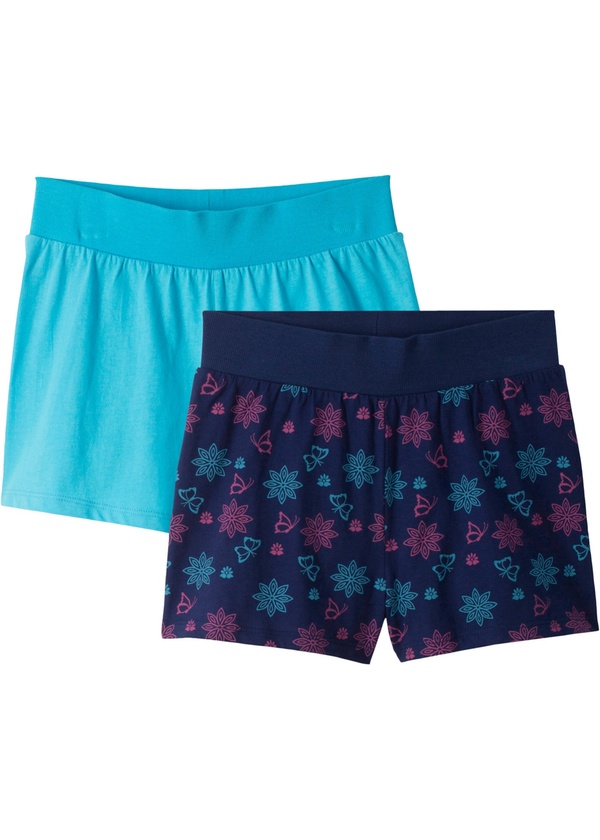 Bild 1 von Mädchen Shorts (2er-Pack) aus Bio-Baumwolle, 128/134