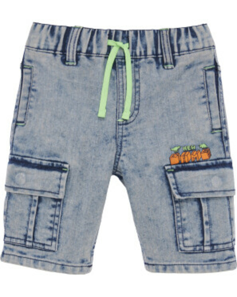 Bild 1 von Shorts Gaming, Kiki & Koko, elastischer Bund, jeansblau hell ausgewaschen