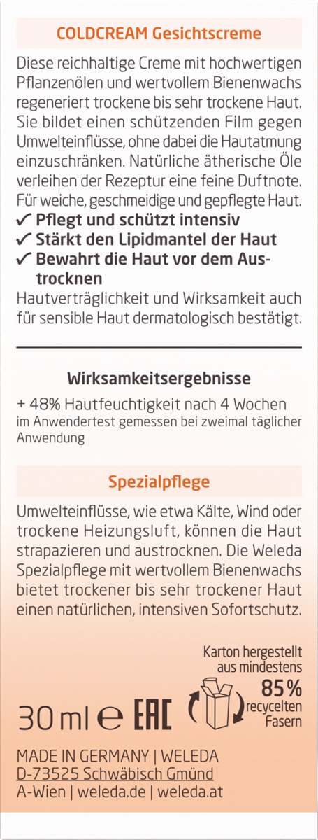 Bild 2 von Weleda 
            Coldcream Gesichtscreme