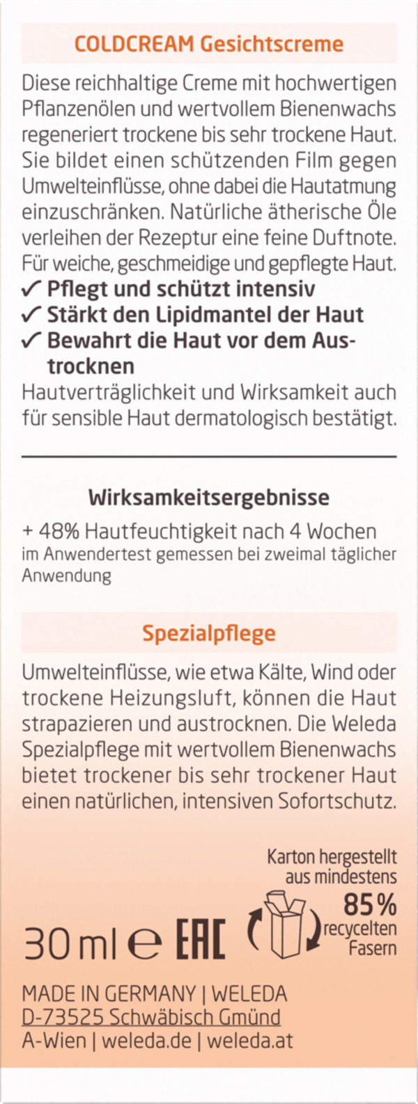 Bild 2 von Weleda 
            Coldcream Gesichtscreme