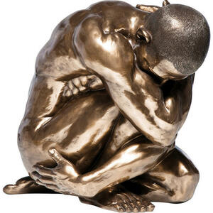 Kare-Design Skulptur  Nude MAN HUG Bronze  Bronze
