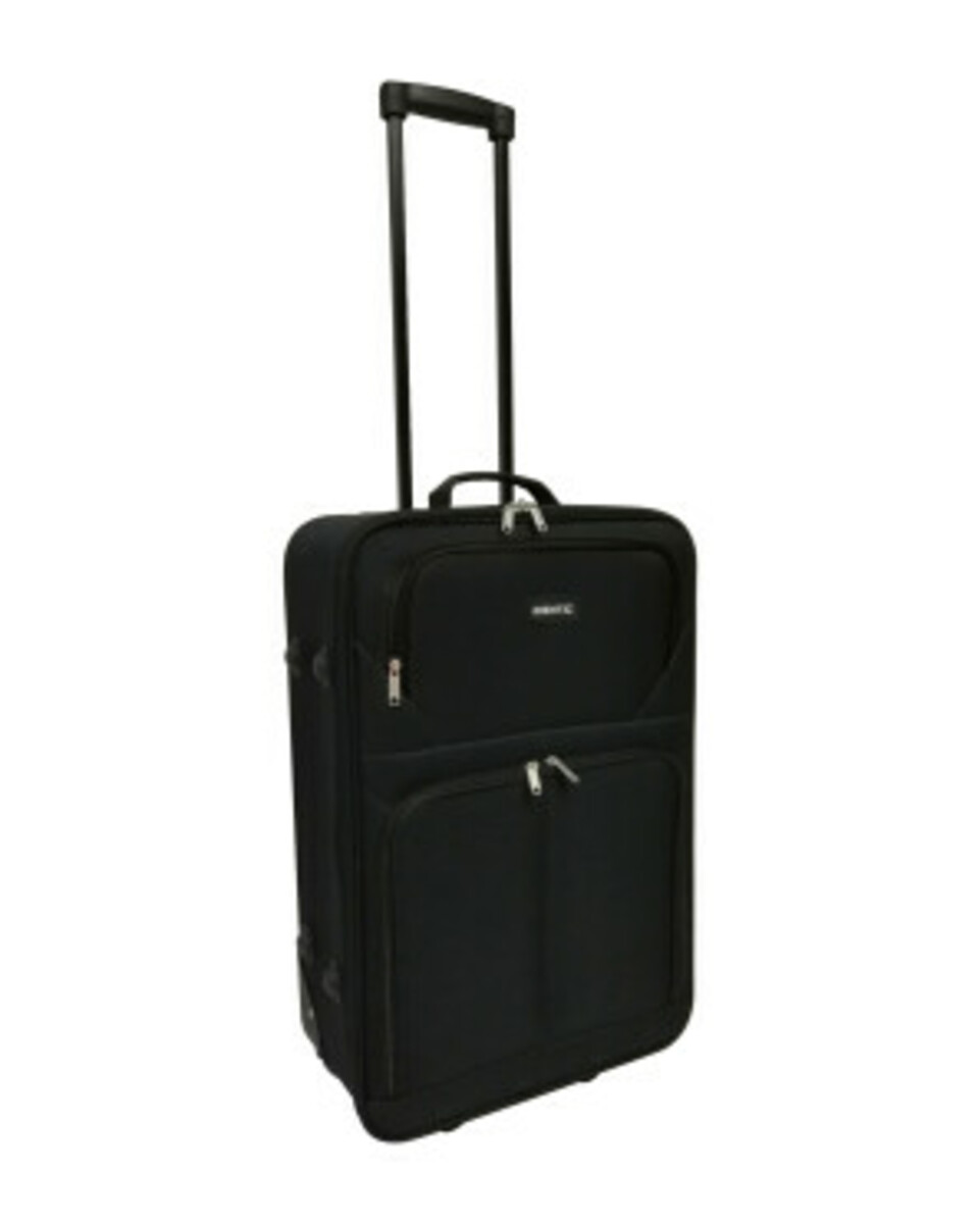 Bild 1 von Schwarzer Stoffkoffer, mittelgroß, ca. 56 cm, schwarz