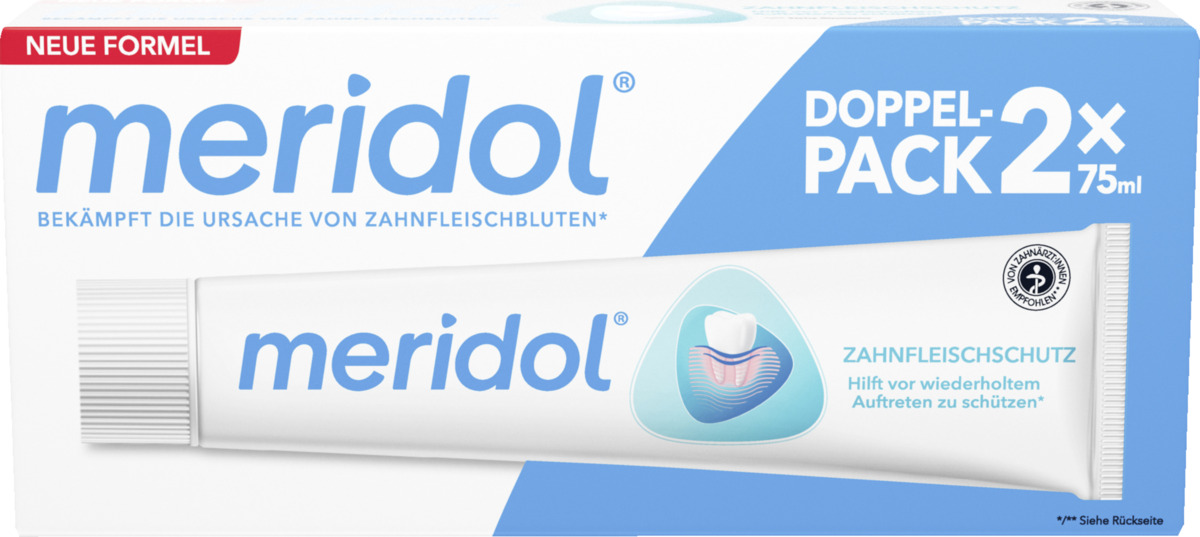 Bild 1 von Meridol Zahnpasta Doppelpack 2.53 EUR/ 100 ml
