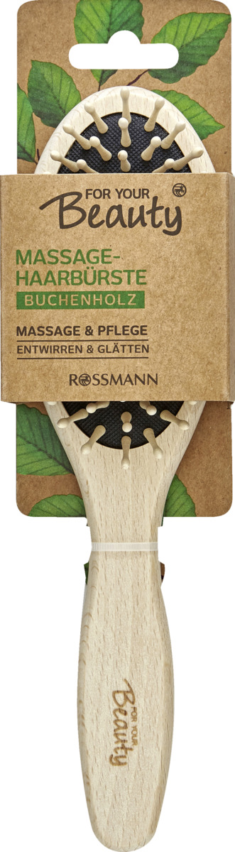 Bild 1 von FOR YOUR Beauty FOR YOUR BEAUTY MASSAGE HAARBÜRSTE HELSINKI NATURE