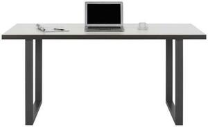 Schreibtisch in Grau/Weiß