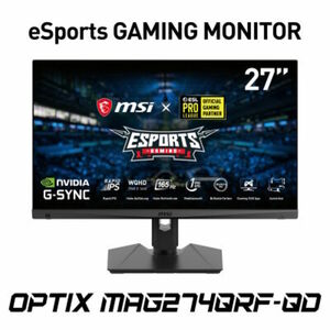 MSI Optix MAG274QRFDE-QD 69 cm (27 Zoll), LED, Rapid IPS-Panel, WQHD, 165Hz, 1ms, NVIDIA G-Sync Compatible, DisplayPort, 2x HDMI