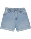 Bild 1 von Jeans-Shorts mit Umschlag, Y.F.K., elastischer Bund, jeansblau hell ausgewaschen