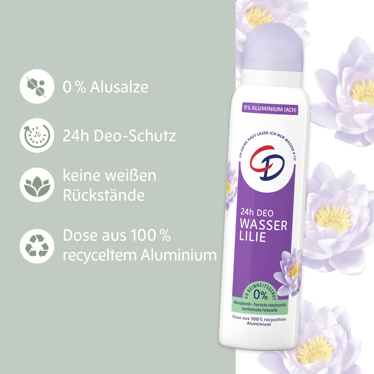 Bild 3 von CD 
            Deo Deospray "Wasserlilie"