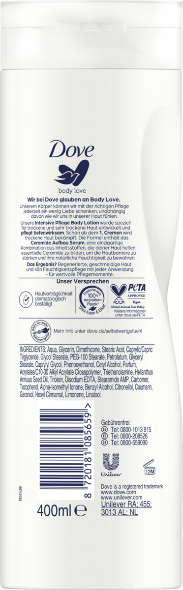Bild 2 von Dove body love intensive Pflege Body Lotion