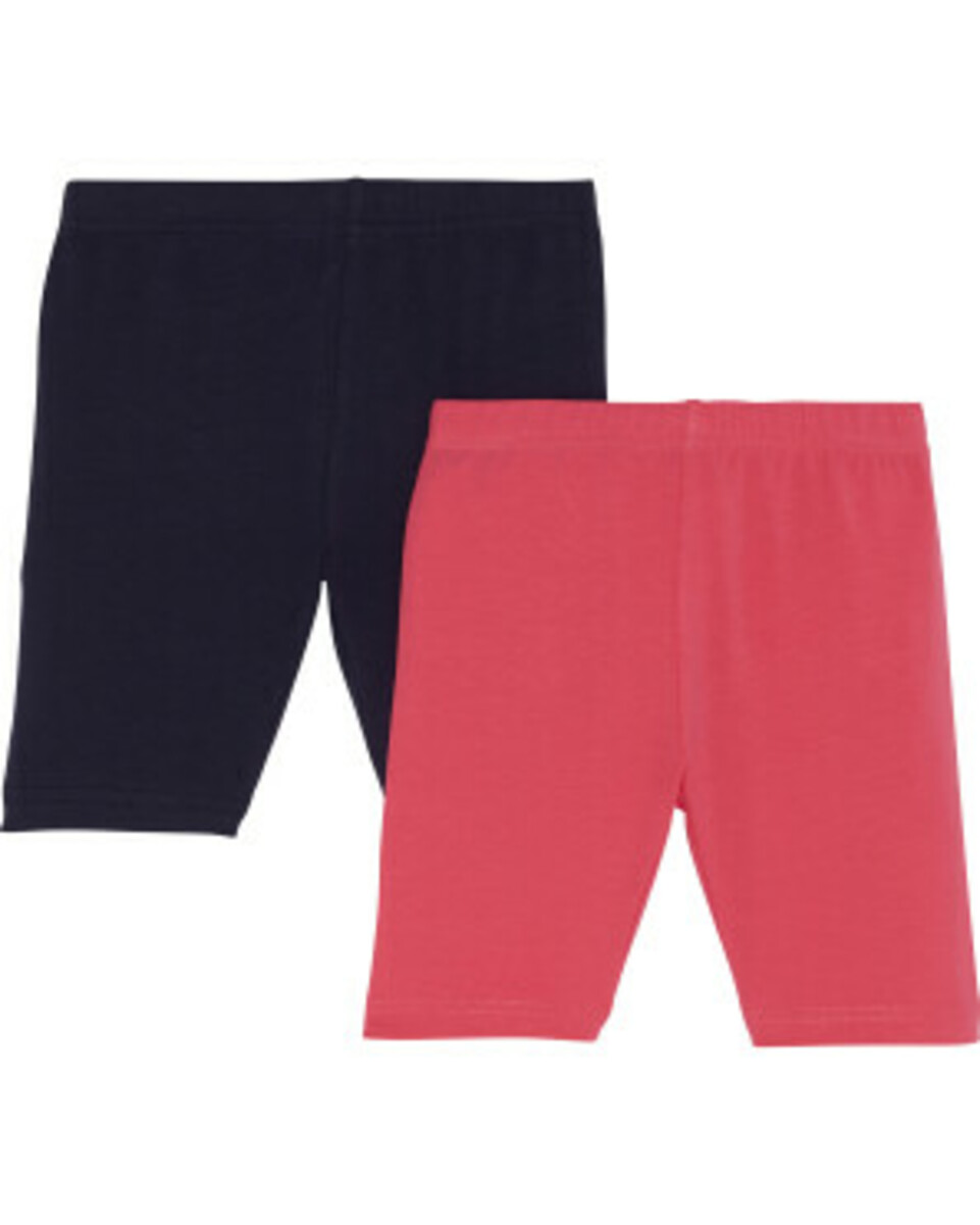 Bild 1 von Basic Radlerhosen, 2er-Pack, Kiki & Koko, pink/blau