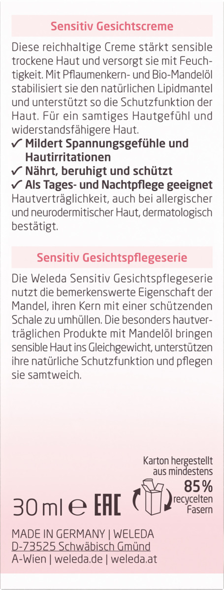 Bild 2 von Weleda 
            Mandel Wohltuende Gesichtscreme