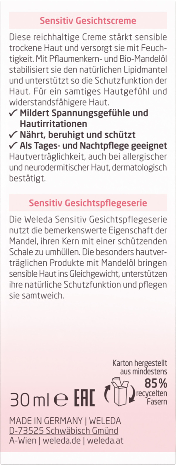 Bild 2 von Weleda 
            Mandel Wohltuende Gesichtscreme