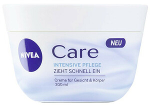 Nivea Care Intensiv Pflege Creme für Gesicht & Körper 200 ml