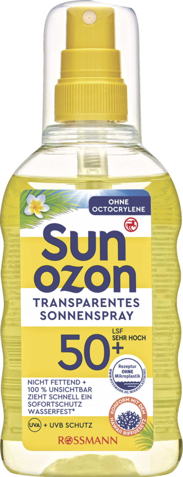 Bild 1 von Sunozon Transparentes Sonnenspray LSF 50+