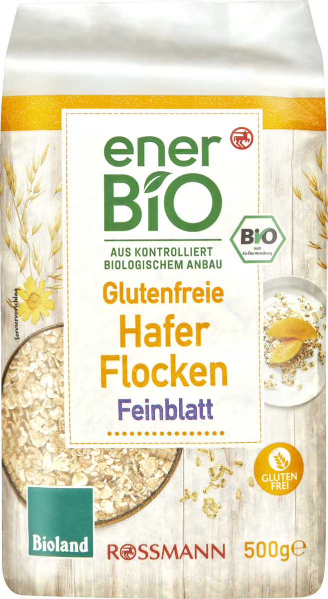 Bild 1 von enerBiO Glutenfreie Haferflocken Feinblatt