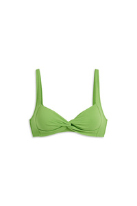 C&A Bikini-Top mit Knotendetail-wattiert-LYCRA® XTRA LIFE™, Grün, Größe: 36