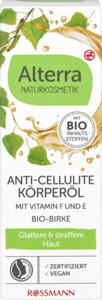 Alterra NATURKOSMETIK Anti-Cellulite Hautöl mit Vitamin F&E und Bio-Birke