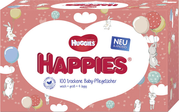 Bild 1 von Huggies Happies Babypflegetücher 100 Stück