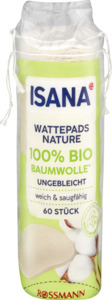 ISANA Wattepads nature 100% Bio Baumwolle